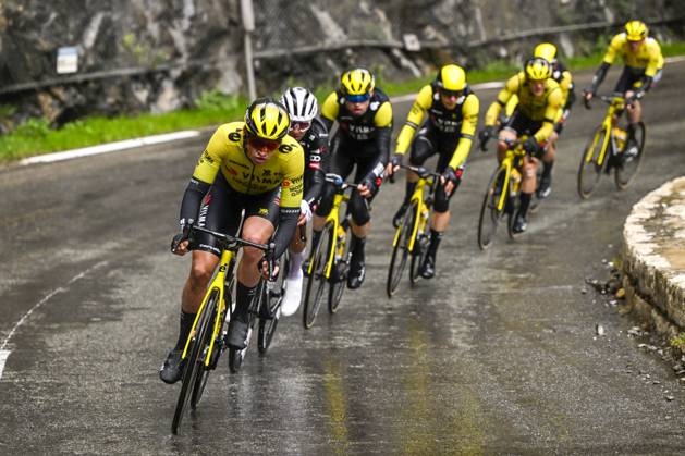 Paris - Nice 2025 - stage 7 AURON, FRANCE - MARCH 15 : Affini Edoardo (ITA) of Team Visma Lease A Bike in action during stage 7 of the 83th edition of the Paris - Nice cycling race, a stage of 109,3km with start in Nice and finish at Auron on March 15, 2025 in Auron, France, 15 03 2025 ( Motordriver Kenny Verfaillie - Auron France Copyright: xNicoxVereeckenx