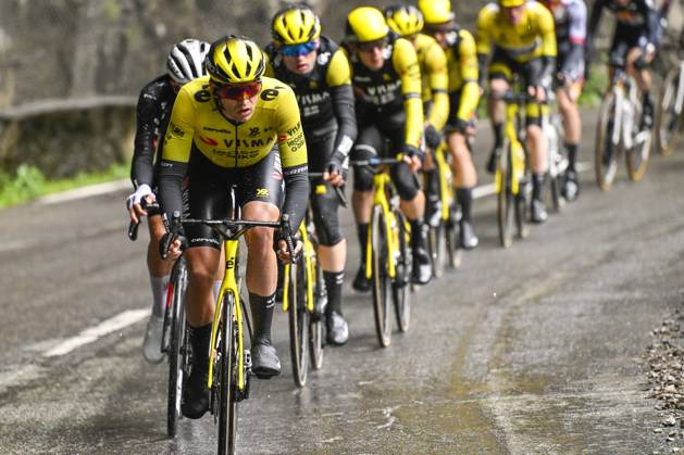 Paris - Nice 2025 - stage 7 AURON, FRANCE - MARCH 15 : Affini Edoardo (ITA) of Team Visma Lease A Bike in action during stage 7 of the 83th edition of the Paris - Nice cycling race, a stage of 109,3km with start in Nice and finish at Auron on March 15, 2025 in Auron, France, 15 03 2025 ( Motordriver Kenny Verfaillie - Auron France Copyright: xNicoxVereeckenx