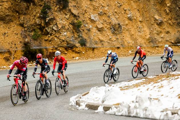 Australian Michael Storer of Tudor Pro Cycling Team pictured in action during stage seven of the 83th edition of the Paris-Nice cycling race, 147,8 km from Nice to Auron, France, Saturday 15 March 2025. DAVIDxPINTENS x115005448x