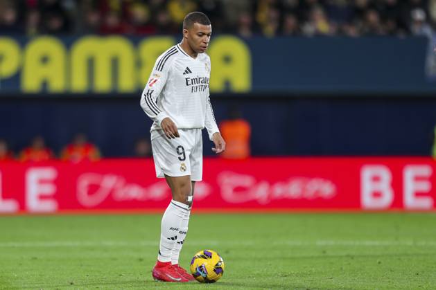 March 15, 2025, Villarreal, Castellon, SPAIN: Kylian Mbappe of Real Madrid in action during the Spanish league, LaLiga EA Sports, football match played between Villarreal CF and Real Madrid CF at La Ceramica stadium on March 15, 2025, in Villarreal, Spain. Villarreal SPAIN - ZUMAa181 20250315_zaa_a181_119 Copyright: xIvanxTerronx