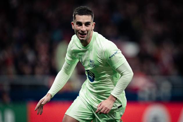 Atletico de Madrid v FC Barcelona, Barca - LaLiga EA Sports MADRID, SPAIN, MARCH 16: Ferran Torres of FC Barcelona celebrating after scoring his 2nd goal during the LaLiga EA Sports match between Atletico de Madrid and FC Barcelona at Estadio Civitas Metropolitano on March 16, 2025 in Madrid, Spain. Madrid Estadio Civitas Metropolitano Madrid Spain Copyright: xAlexxPerezx AtleticodeMadridFCBarcelona16MARCH296