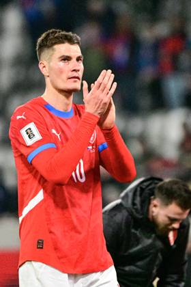 Patrik Schick of Czech Republic during the Football World Cup qualification group L opening match Czech Republic vs Faroe Island, Hradec Kralove, Czech Republic, March 22, 2025. (CTKxPhoto VitxSimanek) CTKPhotoF202503230008201 CTKPhotoF202503230008201