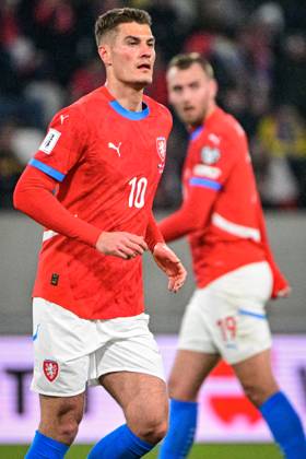 Patrik Schick of Czech Republic during the Football World Cup qualification group L opening match Czech Republic vs Faroe Island, Hradec Kralove, Czech Republic, March 22, 2025. (CTKxPhoto VitxSimanek) CTKPhotoF202503230009601 CTKPhotoF202503230009601