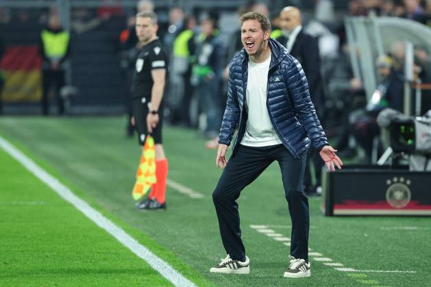 UEFA Nations League - 24 25 - Deutschland - Italien am 23.03.2025 im Signal Iduna Park in Dortmund Trainer Coach Julian Nagelsmann (Deutschland) gestikuliert und schreit