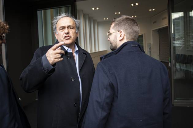 Bilder des Jahres 2025, Sport 03 März Sport Themen der Woche KW13 Sport Bilder des Tages NEWS: Michel Platini et l™ex-prÃ sident de la Fifa Sepp Blatter connaitront leur sort mardi matin, 25 mars 2025. Ce, dans l™affaire qui a brisÃ en 2015 in Muttenz near Basel, Michel Platini  Copyright: xELYXANDROxCEGARRAx