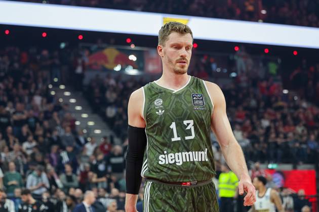 Andreas Obst (FC Bayern Basketball, 13), GER, FC Bayern Muenchen vs. Partizan Belgrad, Basketball, Turkish Airlines Euroleague, 32. Spieltag, Saison 2024 2025, 27.03.2025, GER, FC Bayern Muenchen vs. Partizan Belgrad, Basketball, Turkish Airlines Euroleague, 32. Spieltag, Saison 2024 2025, 27.03.2025 Muenchen Copyright: xEibner-Pressefoto JennixMaulx EP_JML