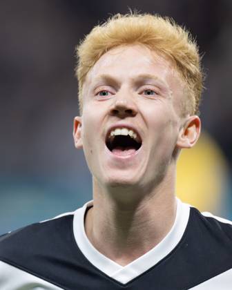 Eintracht Frankfurt - VfB Stuttgart, 1. FBL Hugo Larsson (Eintracht Frankfurt, 16). Bundesligaspiel zwischen Eintracht Frankfurt und dem VfB Stuttgart am 29. März 2025 im Deutsche Bank Park in Frankfurt am Main., Frankfurt am Main Hessen Deutschland Deutsche Bank Park