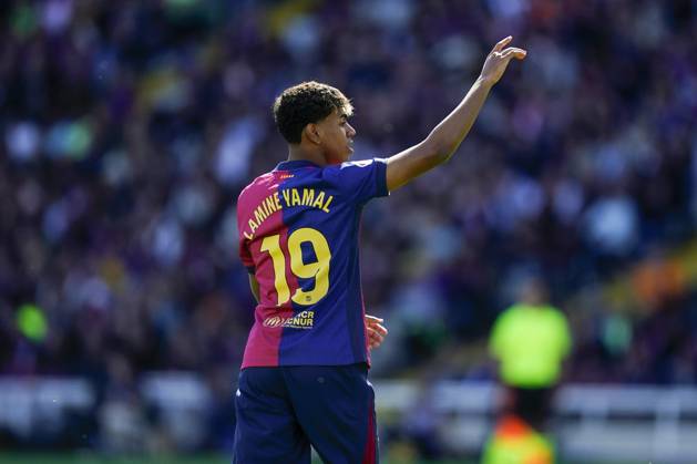 FC Barcelona, Barca Girona FC. La Liga EA Sports match. Date 29 Lamine Yamal of FC Barcelona during the La Liga EA Sports match between FC Barcelona and Girona FC played at Lluis Companys Stadium on 30 March 2025 in Barcelona, Spain. kpng Copyright: xSergioxRuizx xImagox PS_250330_BAR_GIR_001