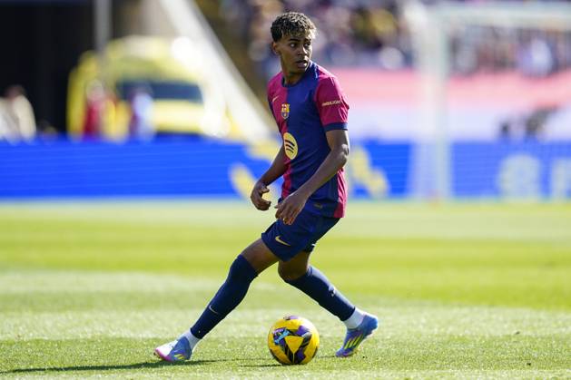 FC Barcelona, Barca Girona FC. La Liga EA Sports match. Date 29 Lamine Yamal of FC Barcelona during the La Liga EA Sports match between FC Barcelona and Girona FC played at Lluis Companys Stadium on 30 March 2025 in Barcelona, Spain. kpng Copyright: xSergioxRuizx xImagox PS_250330_BAR_GIR_008