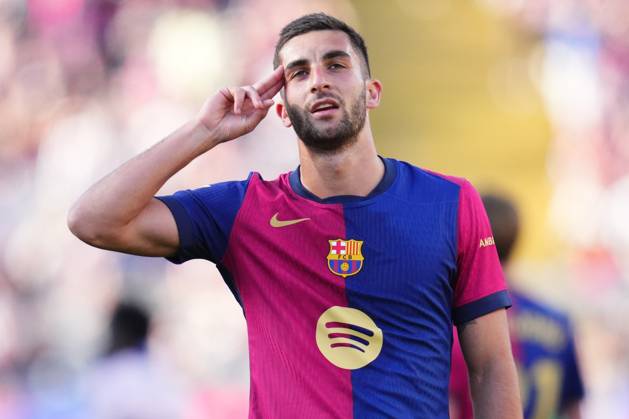 FC Barcelona, Barca Girona FC. La Liga EA Sports match. Date 29 Ferran Torres of FC Barcelona celebrates after scoring the 4-1 during the La Liga EA Sports match between FC Barcelona and Girona FC played at Lluis Companys Stadium on 30 March 2025 in Barcelona, Spain. kpng Copyright: xBaguxBlancox xPRESSINPHOTOx PS_240330_BAR_GIR_1008