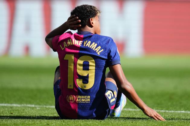 FC Barcelona, Barca Girona FC. La Liga EA Sports match. Date 29 Lamine Yamal of FC Barcelona during the La Liga EA Sports match between FC Barcelona and Girona FC played at Lluis Companys Stadium on 30 March 2025 in Barcelona, Spain. kpng Copyright: xBaguxBlancox xPRESSINPHOTOx PS_240330_BAR_GIR_1257