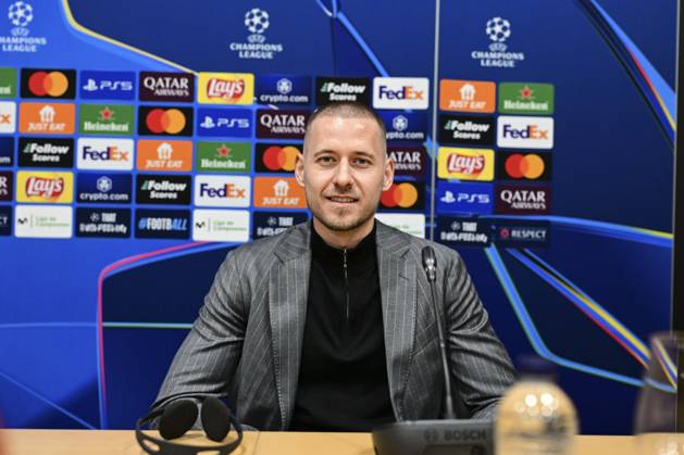 Waldemar Anton 3 (Borussia Dortmund), Pressekonferenz vor FC Barcelona, Barca vs. Borussia Dortmund, Fussball, Champions League, Achtelfinale, 08.04.2025 Barcelona Katalonien Spanien
