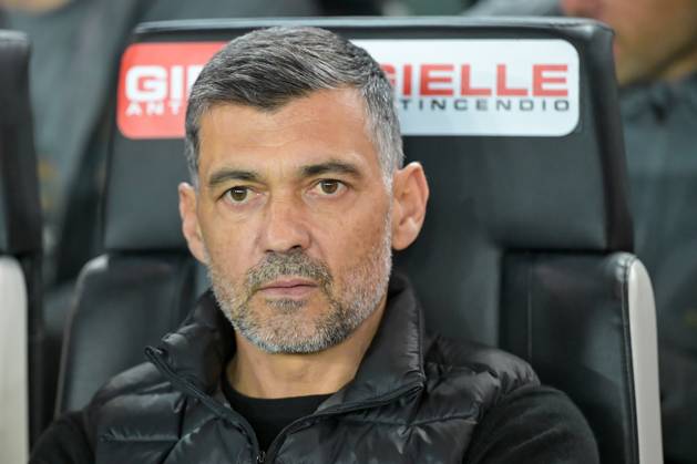 Milan s Head Coach Sergio Conceicao portrait during Udinese Calcio vs AC Milan, Italian soccer Serie A match in Udine, Italy, April 11 2025 Copyright: xAlessioxMarini IPAxSportx xipa-agency.netx xx IPA_56390232 IPA_Agency_IPA56390232