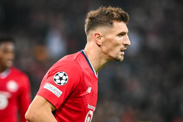 October 2, 2024, Villeneuve-D ascq, France, France: Thomas MEUNIER of Lille during the UEFA Champions League, League Phase MD2 match between Lille OSC (LOSC) and Real Madrid at Pierre Mauroy Stadium on October 02, 2024 in Villeneuve-d Ascq near Lille, France. Villeneuve-D ascq France - ZUMAm308 20241002_zsp_m308_150 Copyright: xMatthieuxMirvillex