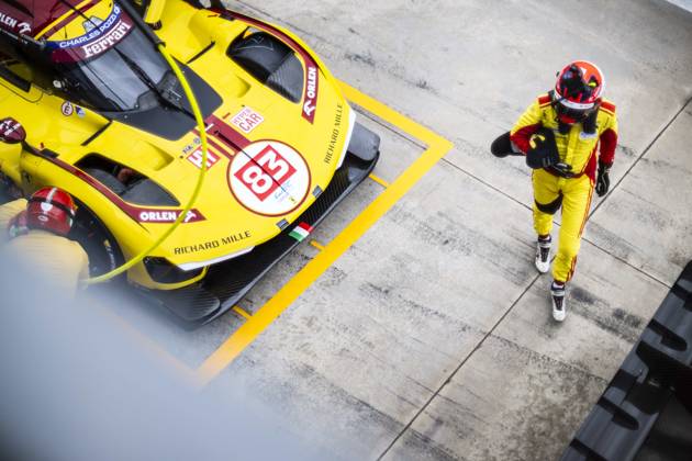 Bilder des Jahres 2025, Sport 04 April FIA WEC - 6 HOURS OF IMOLA 2025 83 HANSON Phil (gbr), KUBICA Robert (pol), YE Yifei (chn), AF Corse, Ferrari 499P 83, Hypercar, action during the 6 Hours of Imola 2025, 2nd round of the 2025 FIA World Endurance Championship, from April 18 to 20, 2025 on the Autodromo Internazionale Enzo e Dino Ferrari in Imola, Italy - ImolaItaly Copyright: xCharlyxLopezx