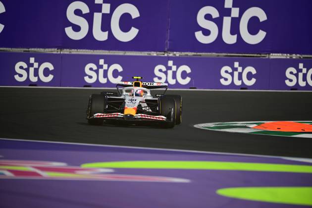 F1 Grand Prix of Saudi Arabia - Practice Liam Lawson of Visa Cash-Up Racing Bulls runs during free practice of the Saudi Arabia GP, the 5th round of the Formula 1 World Championship, WM, Weltmeisterschaft at Jeddah Corniche Circuit in Jeddah, Saudi Arabia, on April 18, 2025. Jeddah Saudia Arabia Copyright: xAndreaxDiodatox originalFilename:diodato-f1saudia250418_npHQR