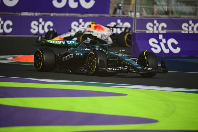 F1 Grand Prix of Saudi Arabia - Practice Lance Stroll of the Aston Martin Cognizant F1 Team runs during the free practice of the Saudi Arabia GP, the 5th round of the Formula 1 World Championship, WM, Weltmeisterschaft at the Jeddah Corniche Circuit in Jeddah, Saudi Arabia, on April 18, 2025. Jeddah Saudia Arabia Copyright: xAndreaxDiodatox originalFilename:diodato-f1saudia250418_nptof