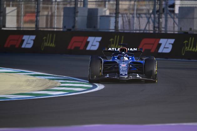 F1 Grand Prix of Saudi Arabia - Practice Alexander Albon of the Williams F1 Team runs during the free practice of the Saudi Arabia GP, the 5th round of the Formula 1 World Championship, WM, Weltmeisterschaft at the Jeddah Corniche Circuit in Jeddah, Saudi Arabia, on April 18, 2025. Jeddah Saudia Arabia  Copyright: xAndreaxDiodatox originalFilename:diodato-f1saudia250418_npZ4I