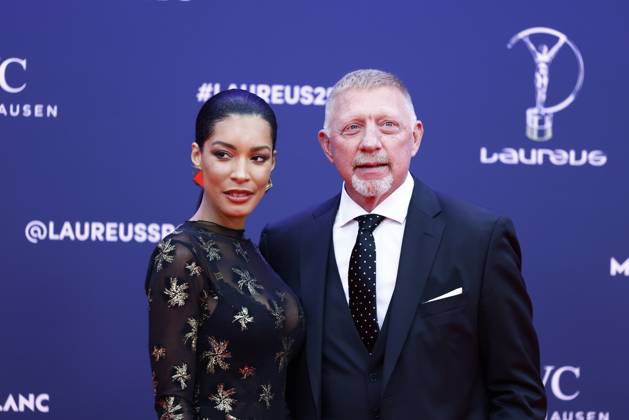 Bilder des Jahres 2025, Sport 04 April Sport Themen der Woche KW17 Sport Bilder des Tages April 21, 2025, Madrid, Madrid, SPAIN: Lilian de Carvalho and Boris Becker during the Laureus World Sports Awards Madrid 2025 at Palacio de Cibeles April 21, 2025 in Madrid, Spain. Madrid SPAIN - ZUMAa181 20250421_zaa_a181_174 Copyright: xDennisxAgyemanx