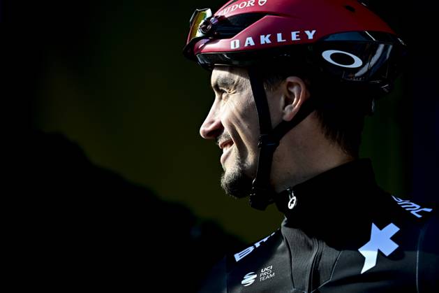 French Julian Alaphilippe of Tudor Pro Cycling Team pictured at the start of the men elite race of the Liege-Bastogne-Liege one day cycling event, 252km from Liege, over Bastogne to Liege, Sunday 27 April 2025. MAARTENxSTRAETEMANS x121969440x