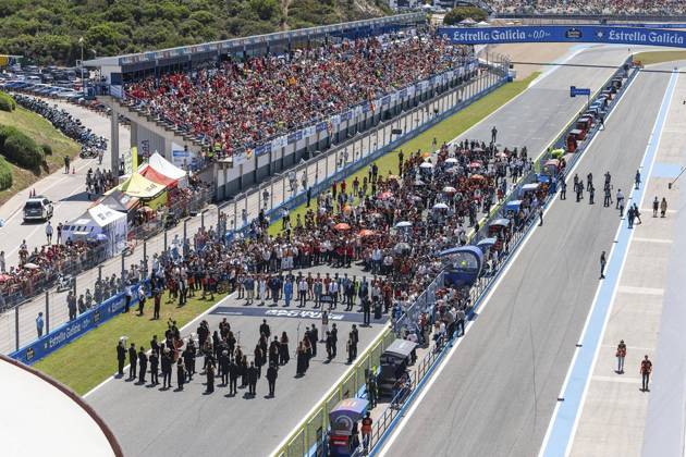 Races of MotoGP Estrella Galicia 0.0 Grand Prix of Spain at Jerez Angel Nieto Circuit, Jerez, Cadiz, 27 April 2025 In picture: MotoGP previw race Carreras del Gran Premio Estrella Galicia 0.0 de MotoGP de Espana en el Circuito de Jerez Angel Nieto, Jerez, Cadiz, 27 de Abril de 2025 POOL Circuito de Jerez Angel Nieto Cordon Press Images will be for editorial use only. Mandatory credit: Circuito de Jerez Angel Nieto Cordon Press