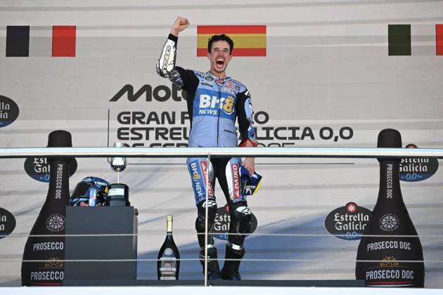 Sport Bilder des Tages Races of MotoGP Estrella Galicia 0.0 Grand Prix of Spain at Jerez Angel Nieto Circuit, Jerez, Cadiz, 27 April 2025 In picture: Alex Marquez Carreras del Gran Premio Estrella Galicia 0.0 de MotoGP de Espana en el Circuito de Jerez Angel Nieto, Jerez, Cadiz, 27 de Abril de 2025 POOL MotoGP.com Cordon Press Images will be for editorial use only. Mandatory credit: MotoGP.com Cordon Press