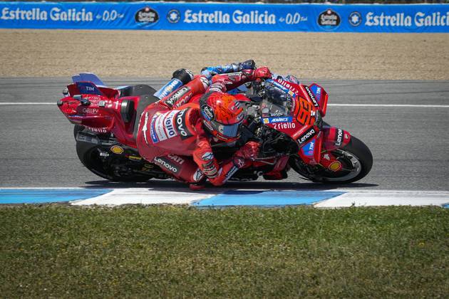 Races of MotoGP Estrella Galicia 0.0 Grand Prix of Spain at Jerez Angel Nieto Circuit, Jerez, Cadiz, 27 April 2025 In picture: Marc Marquez Carreras del Gran Premio Estrella Galicia 0.0 de MotoGP de Espana en el Circuito de Jerez Angel Nieto, Jerez, Cadiz, 27 de Abril de 2025 POOL MotoGP.com Cordon Press Images will be for editorial use only. Mandatory credit: MotoGP.com Cordon Press