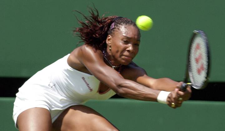 Venus Williams Wimbledon Tennis Championships June 2001 Venus Williams v S Asagoe Pictured on second day Copyright: xDavidxAshdownx DMGTCHPDPICT000392448873