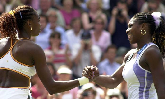Venus Williams Wimbledon Tennis Championships 2000 Venus Williams wins against Serena Williams at Wimbledon July 2000 Venus Williams after winning the Womens singles match against her sister Serena Williams Copyright: xDavidxAshdownx DMGTCHPDPICT000377244998