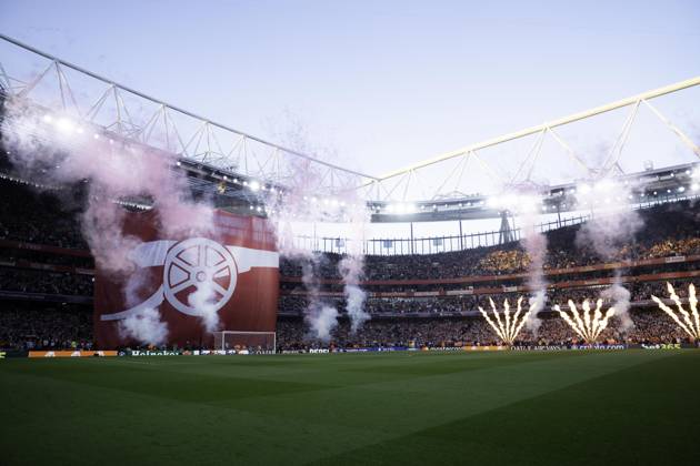 Arsenal FC v Paris Saint-Germain - UEFA Champions League Semi-final First Leg A general view of Emirates Stadium before the UEFA Champions League semi-final first leg match between Arsenal and Paris Saint-Germain in London, England, on April 29, 2025 Copyright: xTaiseixIwamotox
