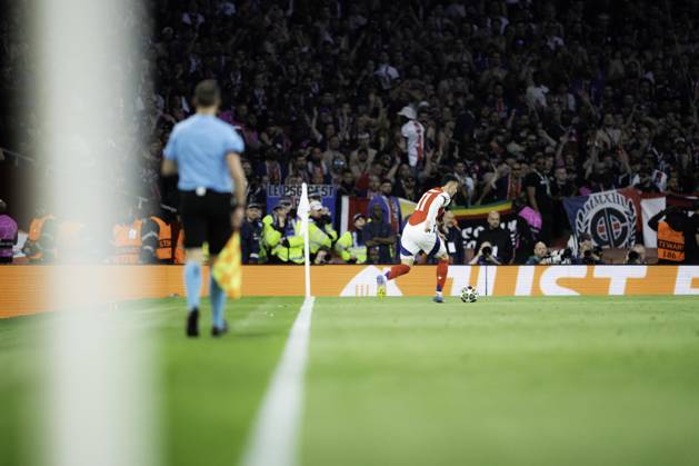 Arsenal FC v Paris Saint-Germain - UEFA Champions League Semi-final First Leg Gabriel Martinelli during the UEFA Champions League semi-final first leg match between Arsenal and Paris Saint-Germain at Emirates Stadium in London, England, on April 29, 2025. Copyright: xTaiseixIwamotox