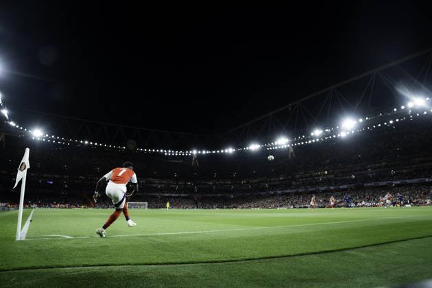 Arsenal FC v Paris Saint-Germain - UEFA Champions League Semi-final First Leg Bukayo Saka during the UEFA Champions League semi-final first leg match between Arsenal and Paris Saint-Germain at Emirates Stadium in London, England, on April 29, 2025. Copyright: xTaiseixIwamotox
