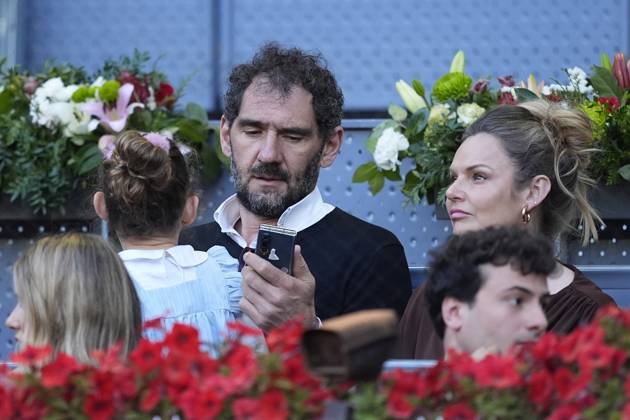 May 1, 2025, Madrid, Madrid, Spain: Jorge Garbajosa is seen during the match between Lorenzo Musetti of Italy and Gabriel Diallo of Canada during the Mutua Madrid Open 2025, ATP, Tennis Herren Masters 1000 and WTA, Tennis Damen 1000 tennis tournament, celebrated at Caja Magica on May 01, 2025 in Madrid, Spain. Madrid Spain - ZUMAa181 20250501_zaa_a181_249 Copyright: xOscarxJ.xBarrosox