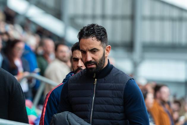 Ruben Amorim, Manager of Manchester United, ManU before the Premier League match between Brentford and Manchester United at the Brentford Community Stadium, Brentford, England on 4 May 2025. Copyright: xGrantxWinterx PMI-6851-0073