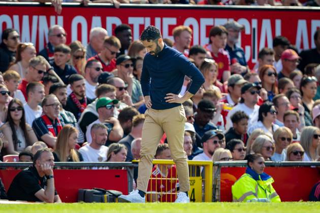 Manchester United, ManU FC v West Ham United FC Manchester United manager Ruben Amorim looks dejected during the Manchester United FC v West Ham United FC English Premier League match at Old Trafford, Manchester, England, United Kingdom on 11 May 2025 Credit: Ian Stephen Every Second Media Editorial use only. All images are copyright Every Second Media Limited. No images may be reproduced without prior permission. All rights reserved. Premier League and Football League images are subject to licensing agreements with Football DataCo Limited. see https: www.football-dataco.com Copyright: xIMAGO EveryxSecondxMediax ESM-1478-0037 IanxStephenx xEveryxSecondxMediax