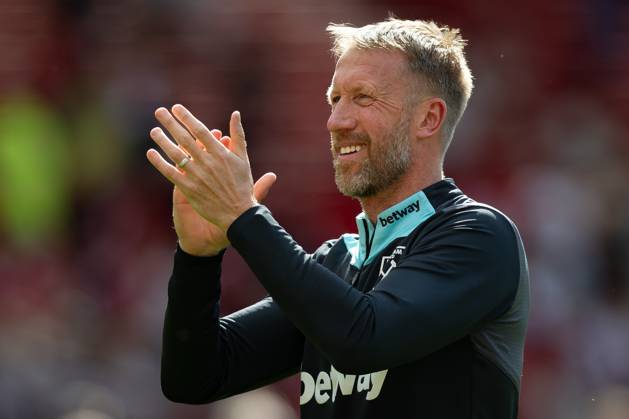Manchester United, ManU FC v West Ham United FC West Ham United manager Graham Potter celebrates after the Manchester United FC v West Ham United FC English Premier League match at Old Trafford, Manchester, England, United Kingdom on 11 May 2025 Credit: Ian Stephen Every Second Media Editorial use only. All images are copyright Every Second Media Limited. No images may be reproduced without prior permission. All rights reserved. Premier League and Football League images are subject to licensing agreements with Football DataCo Limited. see https: www.football-dataco.com Copyright: xIMAGO EveryxSecondxMediax ESM-1478-0045 IanxStephenx xEveryxSecondxMediax