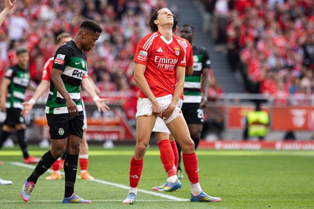SL Benfica Vs Sporting CP in Lisboa, Portugal - 10 May 2025 Alvaro Fernandez Carreras of SL Benfica seen in action during the Liga Portugal Betclic match between Lisboa Benfica and Sporting Clube de Portugal at Estádio da Luz. (Final score: SL Benfica 1 - 1 Sporting CP). Lisboa Portugal Copyright: xDavidxMartinsx xSOPAxImagesx DM_LPB_SLBvsSCP_022