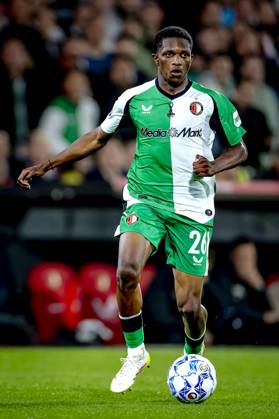 Feyenoord Rotterdam midfielder Givairo Read during the match Feyenoord - RKC at the Feyenoord stadium De Kuip for the Dutch Eredivisie season 2024-2025 in ROTTERDAM, Netherlands on 14 may 2025, (photo by Marcel van Dorst EYE4images DeFodi Images)