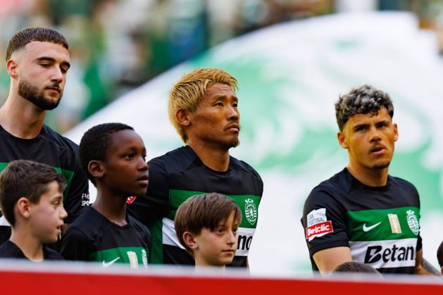 Hidemasa Morita seen during Liga Portugal game between teams of Sporting CP and Vitoria SC at Estadio Jose Alvalade (Maciej Rogowski) Lisbon Estadio Jose Alvalade Portugal Copyright: xMaciejxRogowskix scpvscfull2425-026