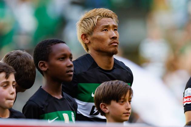 Hidemasa Morita seen during Liga Portugal game between teams of Sporting CP and Vitoria SC at Estadio Jose Alvalade (Maciej Rogowski) Lisbon Estadio Jose Alvalade Portugal Copyright: xMaciejxRogowskix scpvscfull2425-030