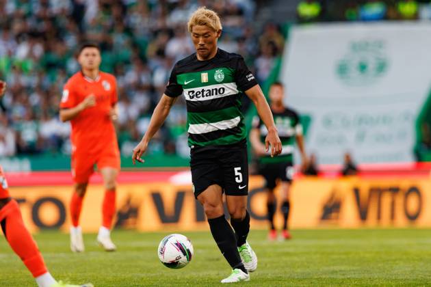 Hidemasa Morita seen during Liga Portugal game between teams of Sporting CP and Vitoria SC at Estadio Jose Alvalade (Maciej Rogowski) Lisbon Estadio Jose Alvalade Portugal Copyright: xMaciejxRogowskix scpvscfull2425-175