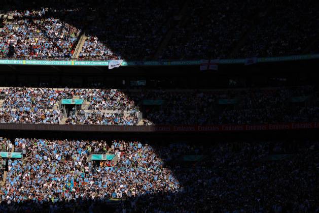 Crystal Palace v Manchester City 17 May 2025, London - FA Cup Final - Crystal Palace v Manchester City - A general view of play within Wembley Stadium - Photo: Jacques Feeney Offside. London UK Copyright: xJacquesxFeeneyx xOffsidexOffside