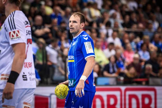Kai Haefner (TVB Stuttgart, 34) GER, TVB Stuttgart - HC Erlangen, Handball, Bundesliga, HBL, 30. Spieltag, Spielzeit 2024 2025, 18.05.2025, Stuttgart (Porsche Arena) GER, TVB Stuttgart - HC Erlangen, Handball, Bundesliga, HBL, 30. Spieltag, Spielzeit 2024 2025, 18.05.2025, Stuttgart (Porsche Arena) Stuttgart Copyright: xSandyxDinkelackerx EP_SDR