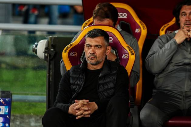 Sergio Sergio Conceicao coach of AC Milan during AS Roma vs AC Milan, Italian soccer Serie A match in Rome, Italy, May 18 2025 Copyright: xRaffaelexConti IPAxSportx xipa-agency.netx xx IPA_57895378 IPA_Agency_IPA57895378