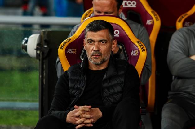 Sergio Sergio Conceicao coach of AC Milan during AS Roma vs AC Milan, Italian soccer Serie A match in Rome, Italy, May 18 2025 Copyright: xRaffaelexConti IPAxSportx xipa-agency.netx xx IPA_57895382 IPA_Agency_IPA57895382
