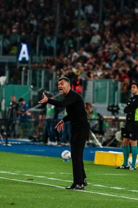 Sergio Sergio Conceicao coach of AC Milan during AS Roma vs AC Milan, Italian soccer Serie A match in Rome, Italy, May 18 2025 Copyright: xRaffaelexConti IPAxSportx xipa-agency.netx xx IPA_57896063 IPA_Agency_IPA57896063
