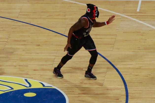 May 18, 2025, Mexico City, Ciudad de Mexico, Mexico: Thunder Law 23 of the Harlem Globetrotters performs on the court during the Harlem Globetrotters World Tour 2025 at Mo xico city arena. on May 18, 2025 in Mexico City, Mexico. Mexico City Mexico - ZUMAe321 20250518_zsa_e321_021 Copyright: xCarlosxSantiagox
