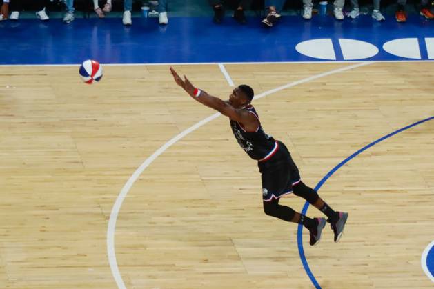 May 18, 2025, Mexico City, Ciudad de Mexico, Mexico: Thunder Law 23 of the Harlem Globetrotters performs on the court during the Harlem Globetrotters World Tour 2025 at Mo xico city arena. on May 18, 2025 in Mexico City, Mexico. Mexico City Mexico - ZUMAe321 20250518_zsa_e321_026 Copyright: xCarlosxSantiagox