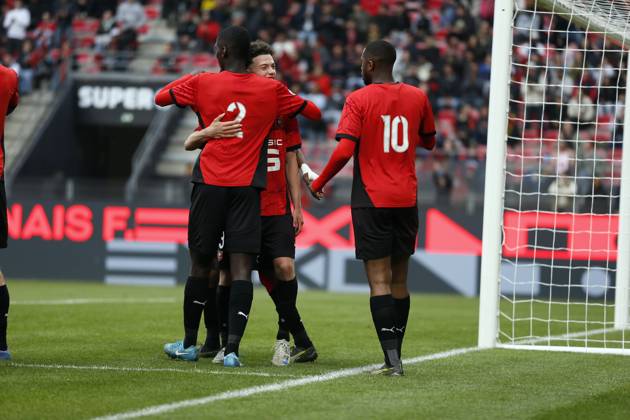 FOOTBALL : Rennes vs AS Monaco - Challenge Espoirs 2025 - Finale - 21 05 2025 Isiaka Soukouna and his team of Stade Rennais during the Challenge Espoirs 2025, Final football match between Stade Rennais and AS Monaco on 21 May 2025 at Roazhon Park in Rennes, France - Photo Julien Kammerer PsnewZ RennesFrance  Copyright: xJulienxKammererx
