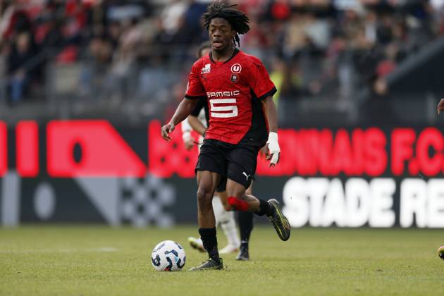 FOOTBALL : Rennes vs AS Monaco - Challenge Espoirs 2025 - Finale - 21 05 2025 Lionel Ngangue of Stade Rennais during the Challenge Espoirs 2025, Final football match between Stade Rennais and AS Monaco on 21 May 2025 at Roazhon Park in Rennes, France - Photo Julien Kammerer PsnewZ RennesFrance  Copyright: xJulienxKammererx